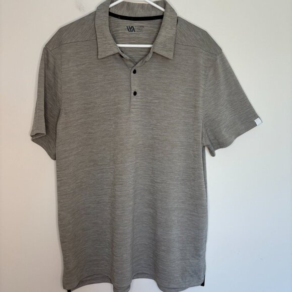 VRST Mens Short Sleeve Polo Mens XL Heathered Tan - Picture 4 of 5
